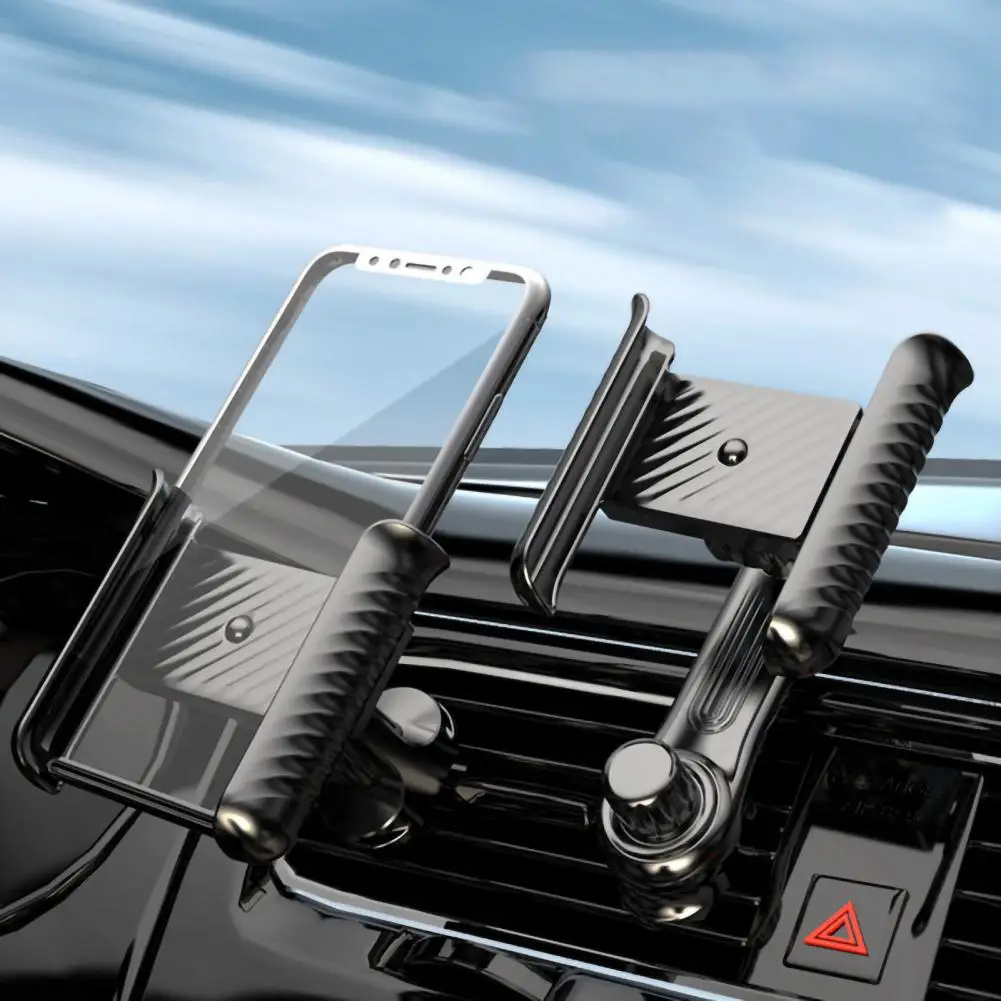 

Mobile Phone Holder 360 Degree Rotation One-touch Locking Adjustable Phone Holder Mount Windshield Vent Car Phone Mount