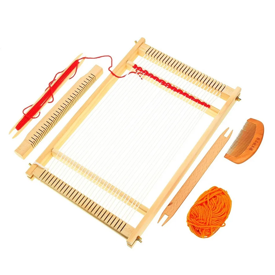 Wooden Weaving Loom Starter Kit 20cm Hand-Woven DIY Woven Set Household Tapestry Scarf Multifunctional Loom Sewing Machine
Wooden Weaving Loom Starter Kit 20cm Hand-Woven DIY Woven Set Household Tapestry Scarf Multifunctional Loom Sewing Machine