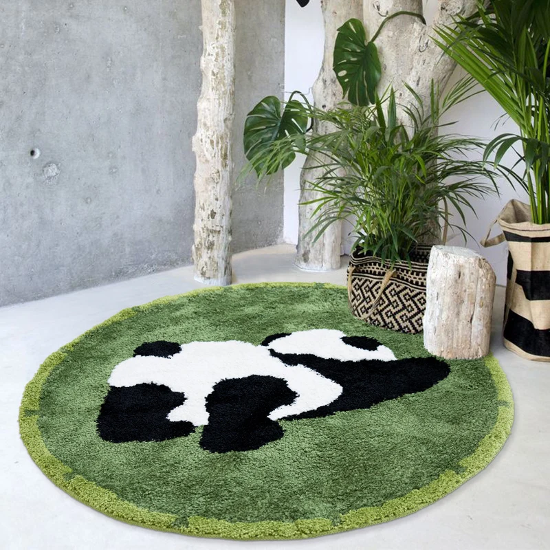 Cute Cartoon Panda Round Carpets for Bed Room Decoration Rugs Living Room Plush Carpet Home Fluffy Area Rug Thicken Floor Mat
Cute Cartoon Panda Round Carpets for Bed Room Decoration Rugs Living Room Plush Carpet Home Fluffy Area Rug Thicken Floor Mat