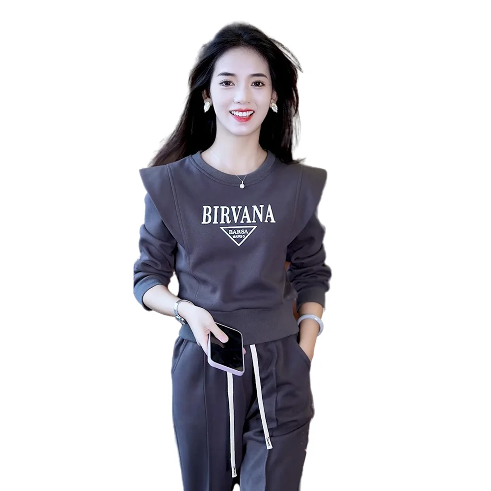 Thicke Fleece-lined Sweatsuit Set Woman Casual Sportswear Set For Women's Fashion Printed Sweaters Autumn Winter Two Pieces
Thicke Fleece-lined Sweatsuit Set Woman Casual Sportswear Set For Women's Fashion Printed Sweaters Autumn Winter Two Pieces
