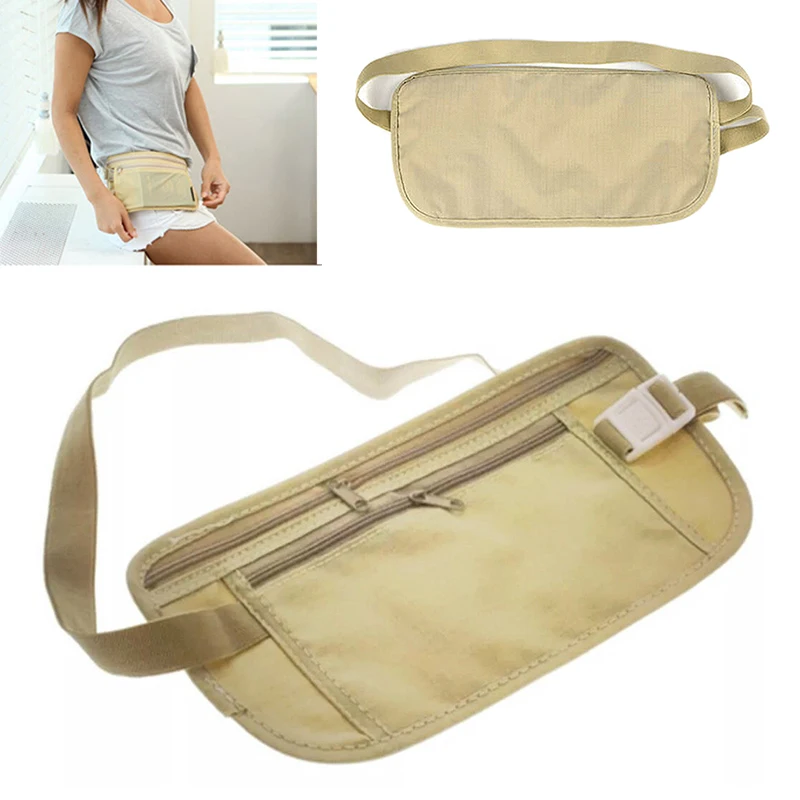 

Khaki Military Molle Waist Bag Outdoor Waist Belt Bag Travel Anti-theft Invisible Phone Passport Cash Pouch For Phone Belt Bag