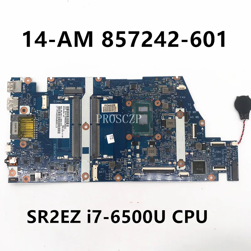 857242-601 857242-501 857242-001 для 14-AM030TX 14-am 15-AS материнская плата для ноутбука 6050A2821201-MB-A01 с процессором i7-6500U 100% протестирован
857242-601 857242-501 857242-001 для 14-AM030TX 14-am 15-AS материнская плата для ноутбука 6050A2821201-MB-A01 с процессором i7-6500U 100% протестирован