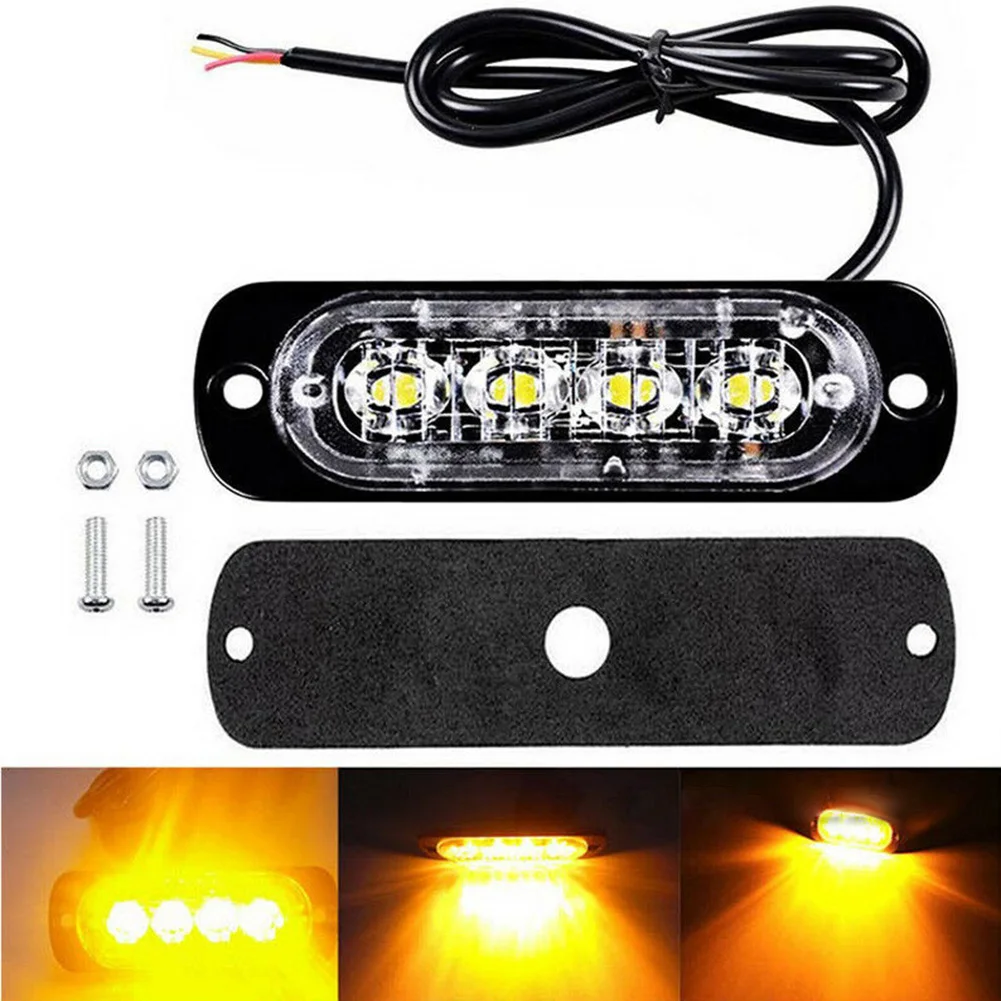 100% Brand New High Quality 1x 12V- 24V Amber 4 LED Bar Car Truck Strobe Flash Emergency Light Lamp
100% Brand New High Quality 1x 12V- 24V Amber 4 LED Bar Car Truck Strobe Flash Emergency Light Lamp