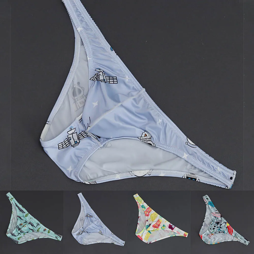 Men's Ice Silk Briefs Underwear Sexy Low Waist Print Breathable Smooth Elastic Bulge Teenager Sissy Underpants Panties Briefs
Men's Ice Silk Briefs Underwear Sexy Low Waist Print Breathable Smooth Elastic Bulge Teenager Sissy Underpants Panties Briefs