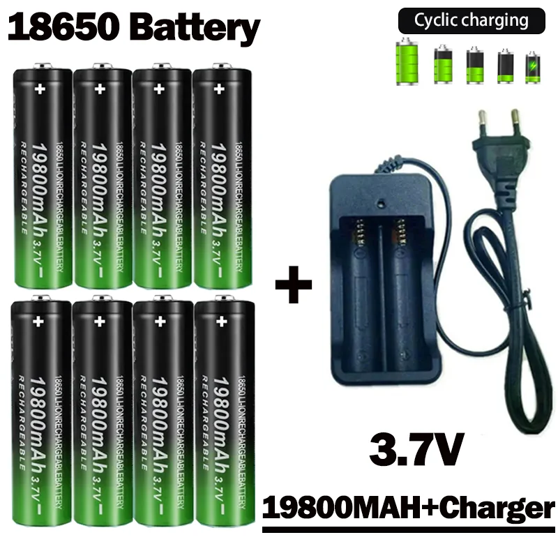 18650 Battery 2023NewBestselling 19800mAh+Charger 3.7V 18650Li-ion Batteries Rechargeable Battery for Remote Control Screwdriver
18650 Battery 2023NewBestselling 19800mAh+Charger 3.7V 18650Li-ion Batteries Rechargeable Battery for Remote Control Screwdriver