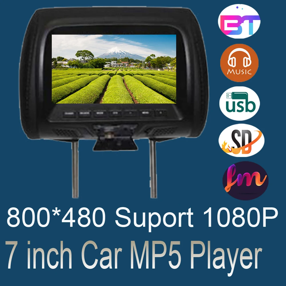 Universal 7 Inches Car Headrest MP4 Pillow Monitor Multimedia Player with Lighter Plug Adapter USB SD MP5 FM Speakers
Universal 7 Inches Car Headrest MP4 Pillow Monitor Multimedia Player with Lighter Plug Adapter USB SD MP5 FM Speakers