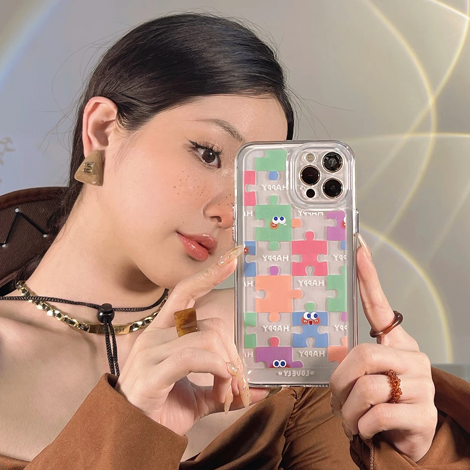 Чехол для iPhone 12 11 Pro Max X XR XS Max, прозрачный чехол-пазл для телефона, 13 цветов, овальная оболочка, мягкий чехол из ТПУ
Чехол для iPhone 12 11 Pro Max X XR XS Max, прозрачный чехол-пазл для телефона, 13 цветов, овальная оболочка, мягкий чехол из ТПУ
