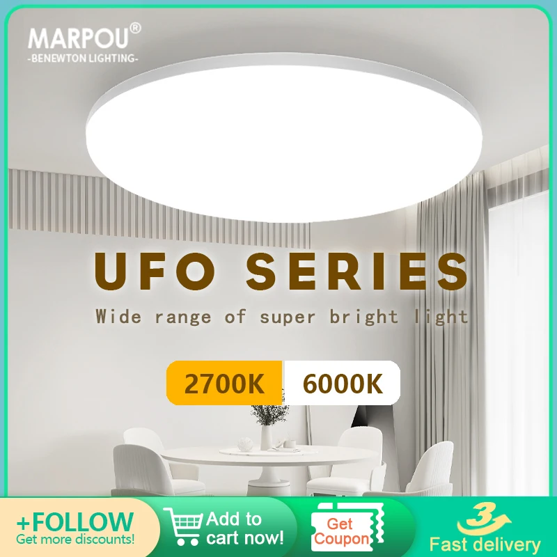 MARPOU UFO LED Ceiling Lights 110V 220V Lustre Hanging Lamps for Ceiling Chandelier for Living room Dining room Lamp Home Decor
MARPOU UFO LED Ceiling Lights 110V 220V Lustre Hanging Lamps for Ceiling Chandelier for Living room Dining room Lamp Home Decor