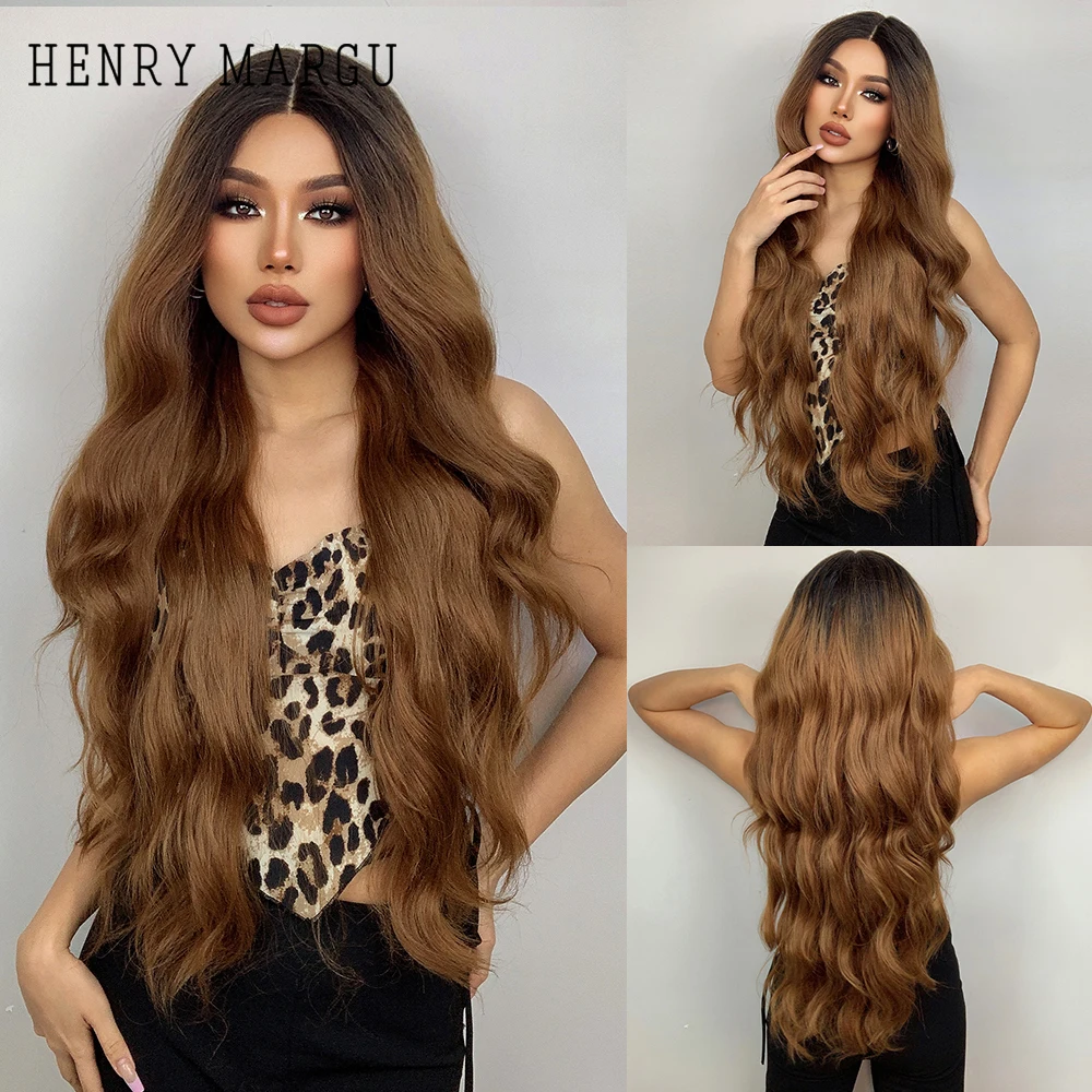 HENRY MARGU Long Wave Lace Front Wig for Black Women Middle Part Natural Ombre Red Brown Copper Orange Synthetic Hair Lace Wig
HENRY MARGU Long Wave Lace Front Wig for Black Women Middle Part Natural Ombre Red Brown Copper Orange Synthetic Hair Lace Wig