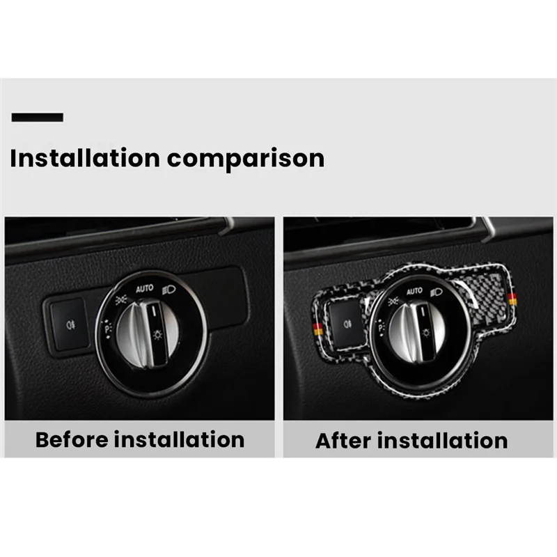 Carbon Fiber Headlight Switch Sticker Trim Frame for Mercedes Benz A B C E G Class CLA GLA GLE GLK GL Car Trim Cover A
Carbon Fiber Headlight Switch Sticker Trim Frame for Mercedes Benz A B C E G Class CLA GLA GLE GLK GL Car Trim Cover A