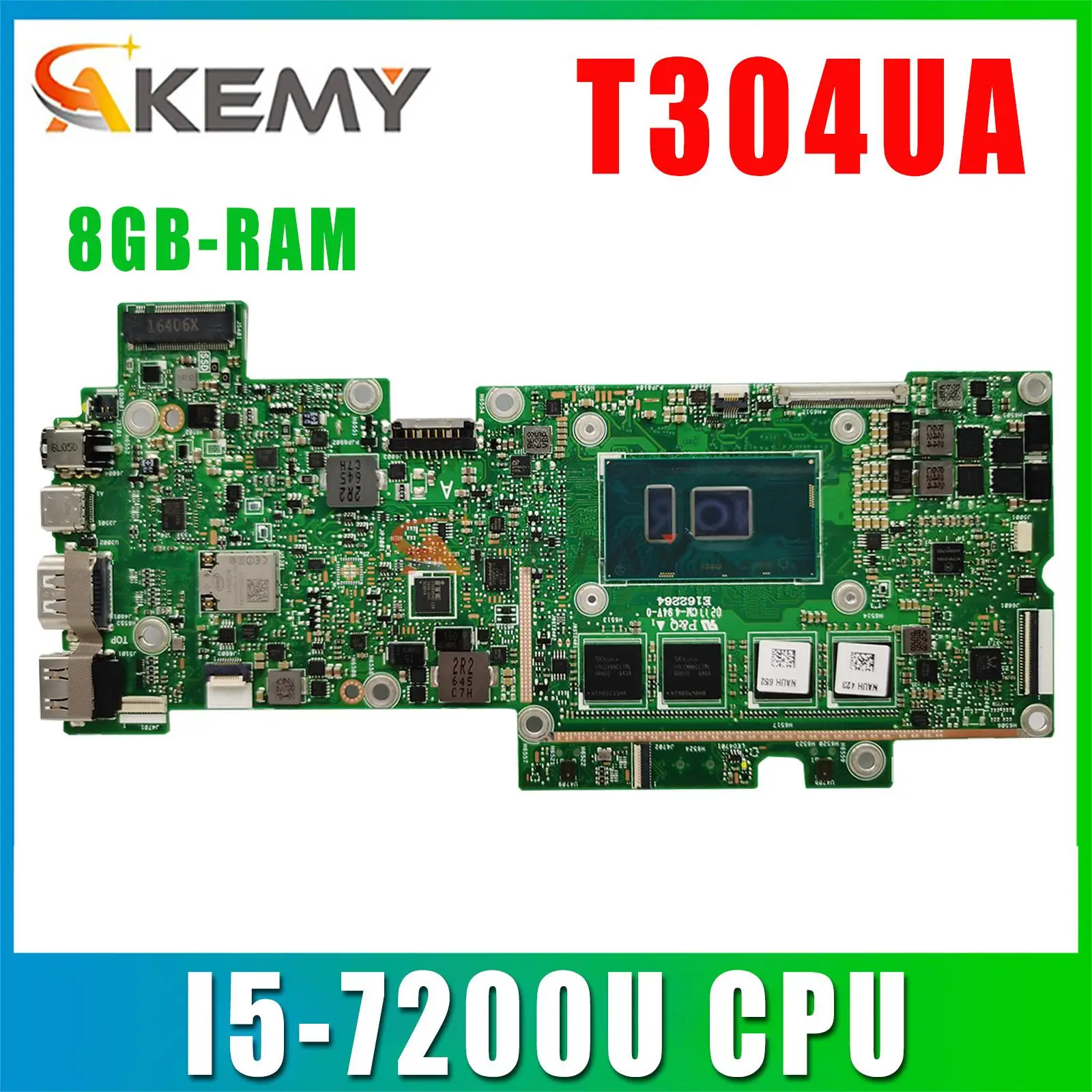 T304UA with 8GB-RAM I5-7200U CPU Laptop motherboard for ASUS Transformer Pro T304 T304U T304UA mainboard 100% Test working well
T304UA with 8GB-RAM I5-7200U CPU Laptop motherboard for ASUS Transformer Pro T304 T304U T304UA mainboard 100% Test working well
