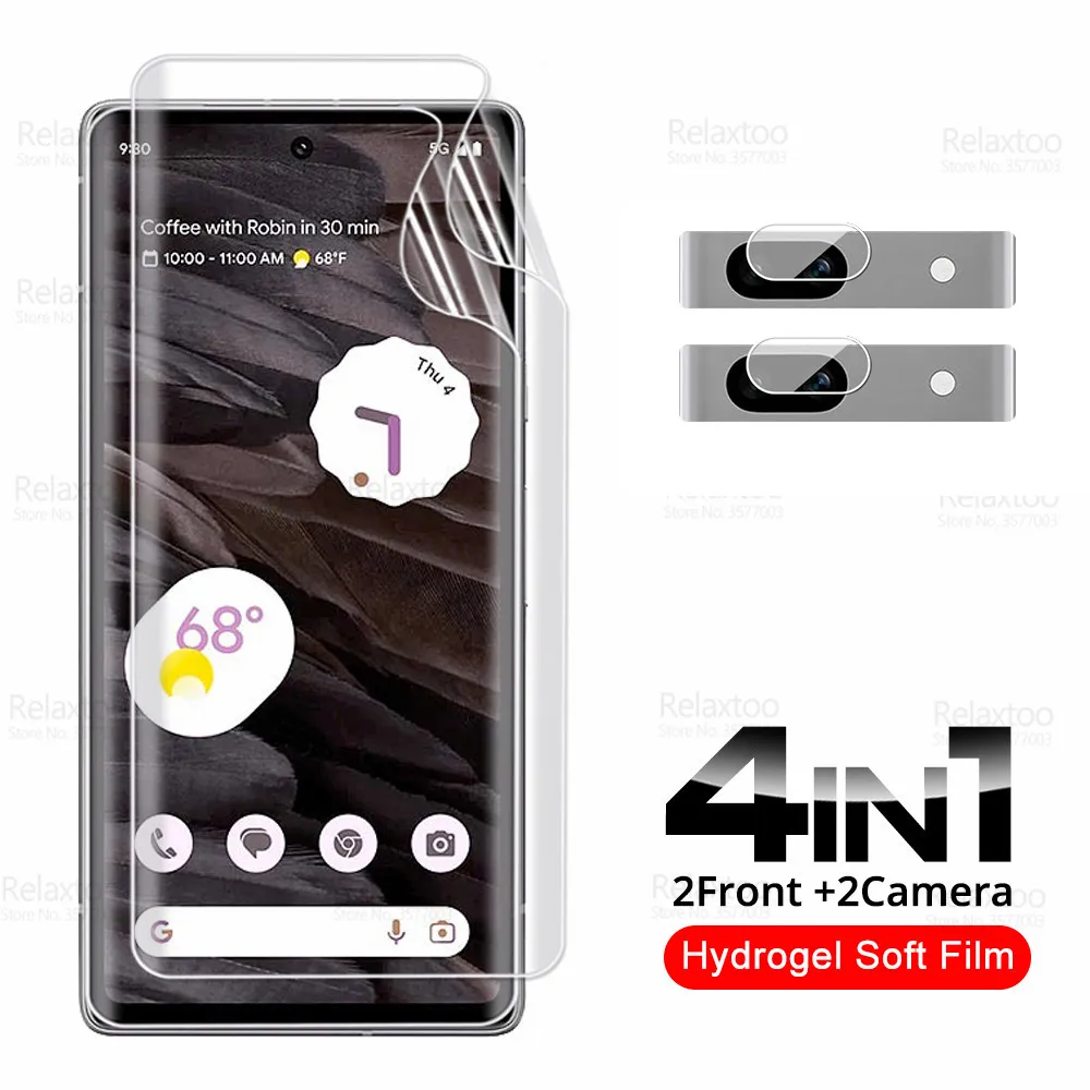 Гидрогелевая пленка 4 в 1 для Google Pixel 7A, защитная пленка для экрана камеры Goole Pixel7A Pixel 7A 7 A A7 5G 6,1 дюйма, мягкая защитная пленка 
Гидрогелевая пленка 4 в 1 для Google Pixel 7A, защитная пленка для экрана камеры Goole Pixel7A Pixel 7A 7 A A7 5G 6,1 дюйма, мягкая защитная пленка