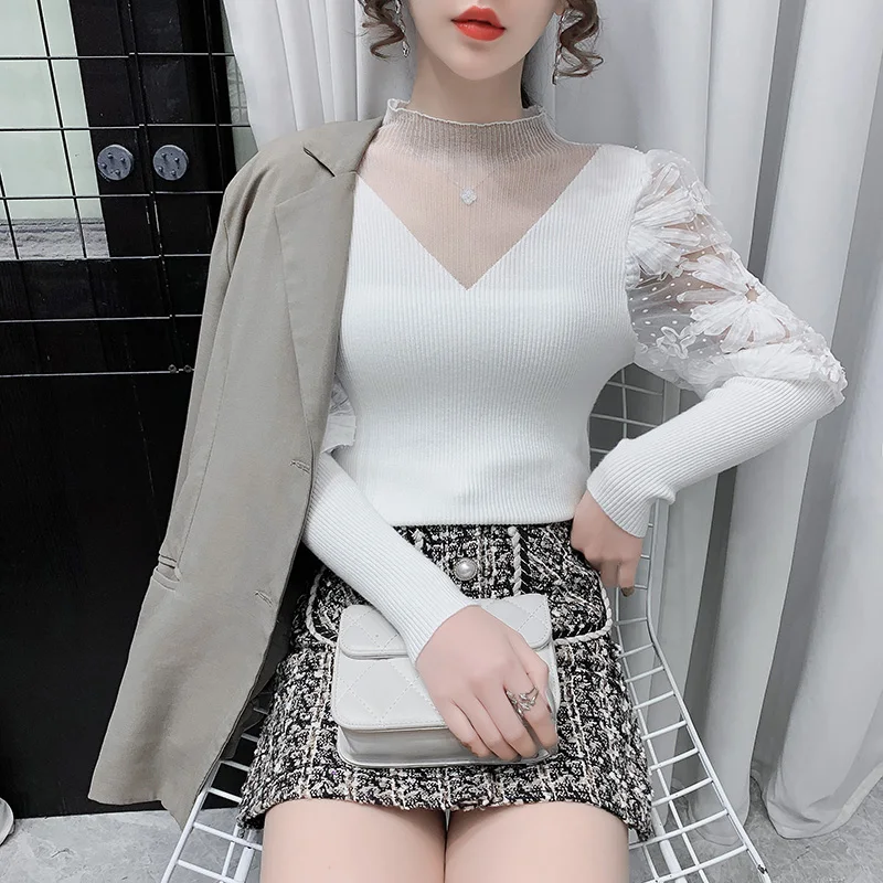 Белая марля для плетения в новый зимний темпераментный фальшивый V-образный вырез дизайн на ощупь свитер с круглым воротником Женская куртк...
Белая марля для плетения в новый зимний темпераментный фальшивый V-образный вырез дизайн на ощупь свитер с круглым воротником Женская куртк...