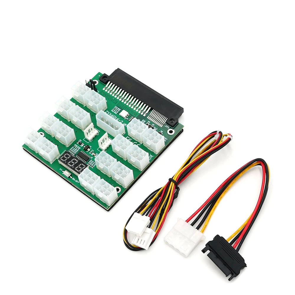 Mining Breakout Board ATX 16 Ports 6Pin Power Supply Module for Dell 750W 1100W 2000W PSU Server GPU Graphics Card 
Mining Breakout Board ATX 16 Ports 6Pin Power Supply Module for Dell 750W 1100W 2000W PSU Server GPU Graphics Card