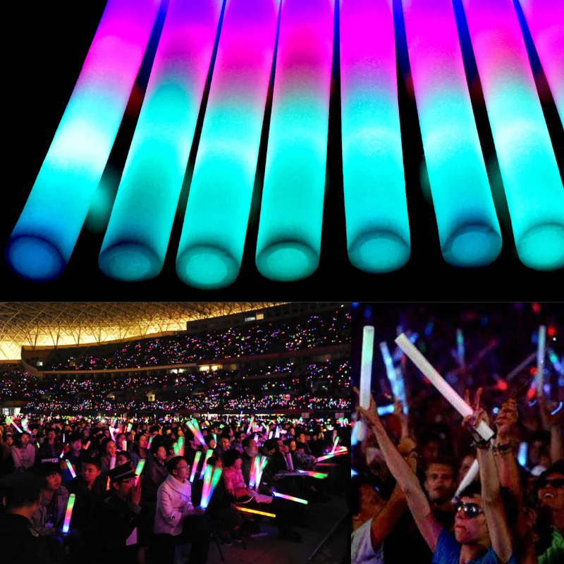 10/20/30/40/50Pcs Bulk Colorful LED Glow Sticks RGB LED Glow Foam Stick Cheer Tube Dark Light Birthday Wedding Party Supplies
10/20/30/40/50Pcs Bulk Colorful LED Glow Sticks RGB LED Glow Foam Stick Cheer Tube Dark Light Birthday Wedding Party Supplies