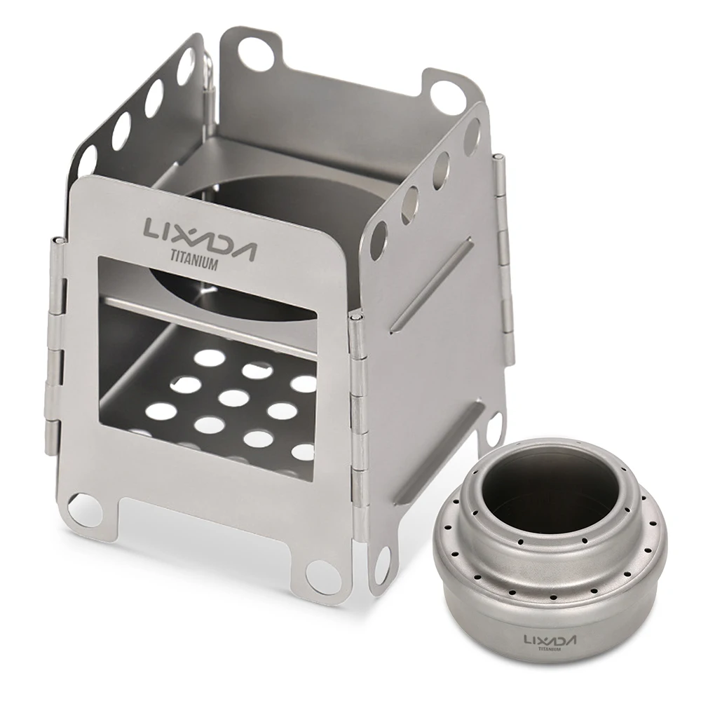 Lixada Titanium Folding Wood Stove Lightweight Pocket Stove with Mini Alcohol Stove for Outdoor Camping Backpacking
Lixada Titanium Folding Wood Stove Lightweight Pocket Stove with Mini Alcohol Stove for Outdoor Camping Backpacking