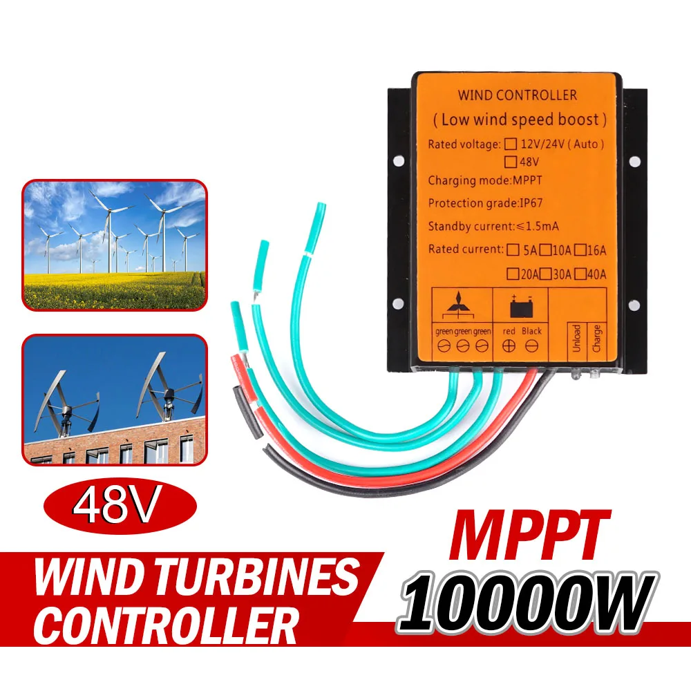 Efficient 10000W DC 48V IP67 Waterproof MPPT Charge Controller Wind Turbines Generator Battery Charge Controller Regulator
Efficient 10000W DC 48V IP67 Waterproof MPPT Charge Controller Wind Turbines Generator Battery Charge Controller Regulator