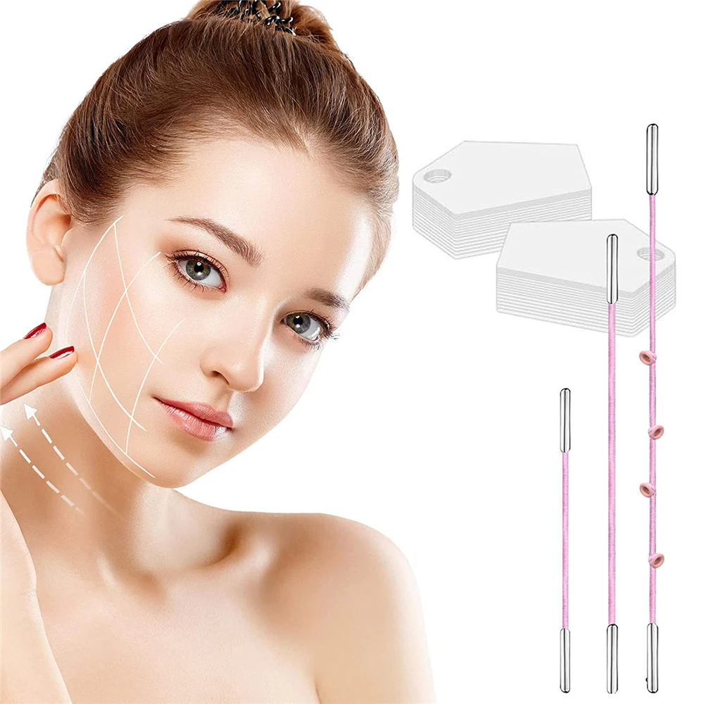 Face Lift Tape and Stickers Set Neck Eye Tapes Invisible Adhesive Lifting Patches With Ropes For Women Beauty
Face Lift Tape and Stickers Set Neck Eye Tapes Invisible Adhesive Lifting Patches With Ropes For Women Beauty