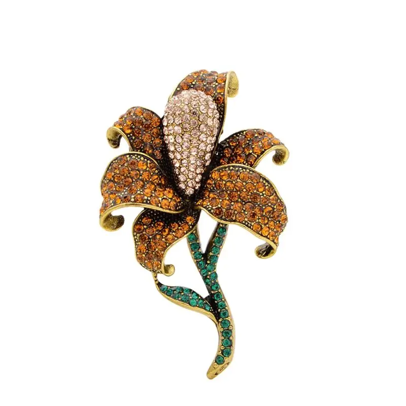 CINDY XIANG New Rhinestone Large Flower Brooches for Women Elegant Vintage Plant Pins Yellow Color Wedding Accessories
CINDY XIANG New Rhinestone Large Flower Brooches for Women Elegant Vintage Plant Pins Yellow Color Wedding Accessories