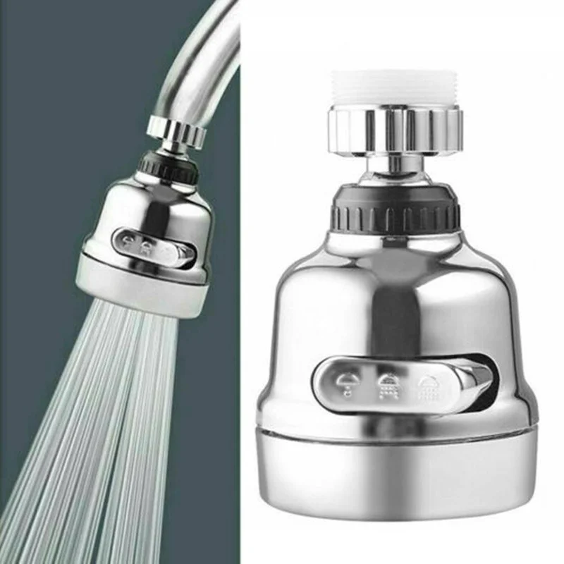 

360 Degree Rotating Nozzle Aerator For Mixer Tap 3 Modes Pressurized Splash Water Saving Kitchen Aerator Bubbler Diffuser Faucet