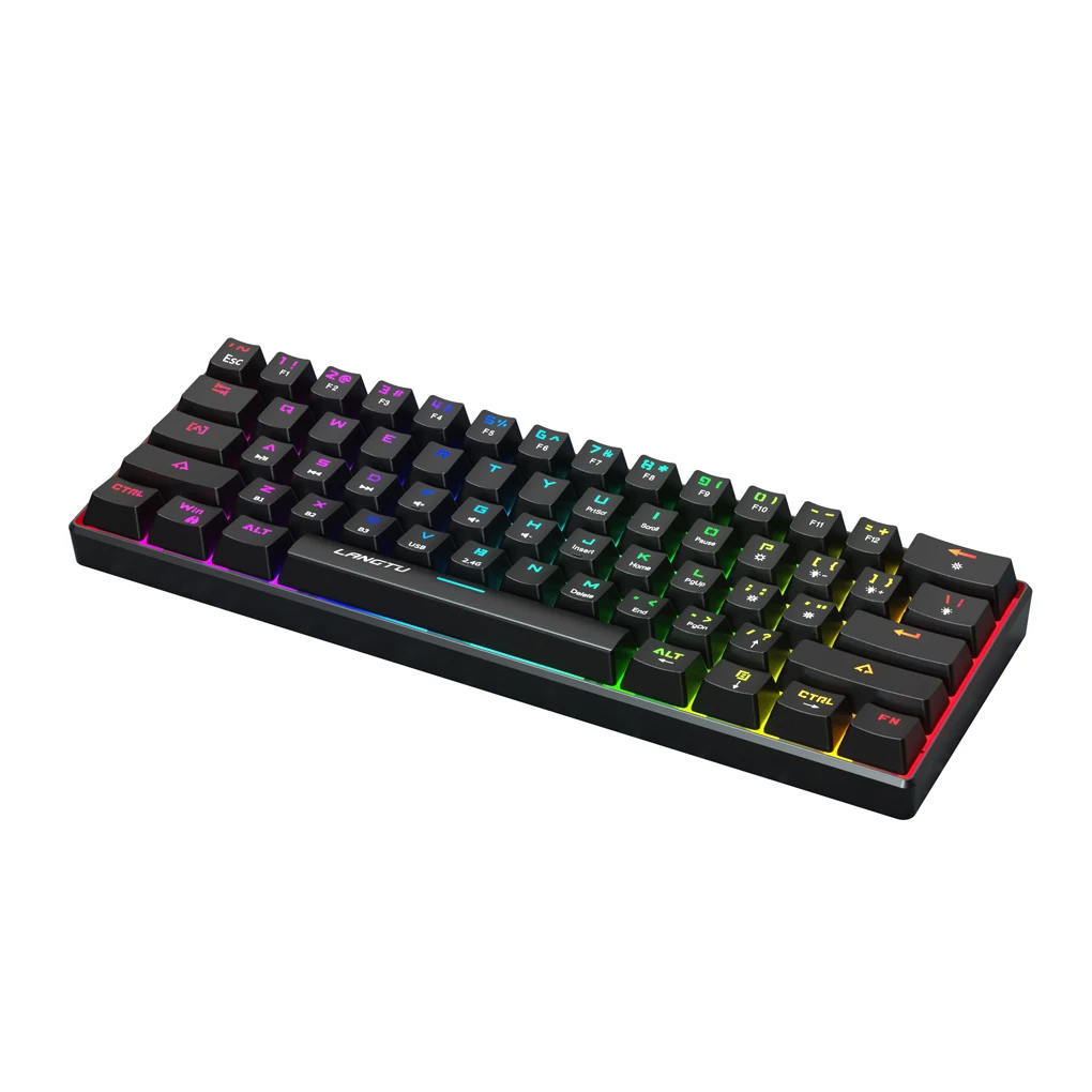 Home Office Type-c Wireless 61-Key Keyboard Detachable Cable Mini Bluetooth-compatible Keypad RGB Backlit with Receiver
Home Office Type-c Wireless 61-Key Keyboard Detachable Cable Mini Bluetooth-compatible Keypad RGB Backlit with Receiver