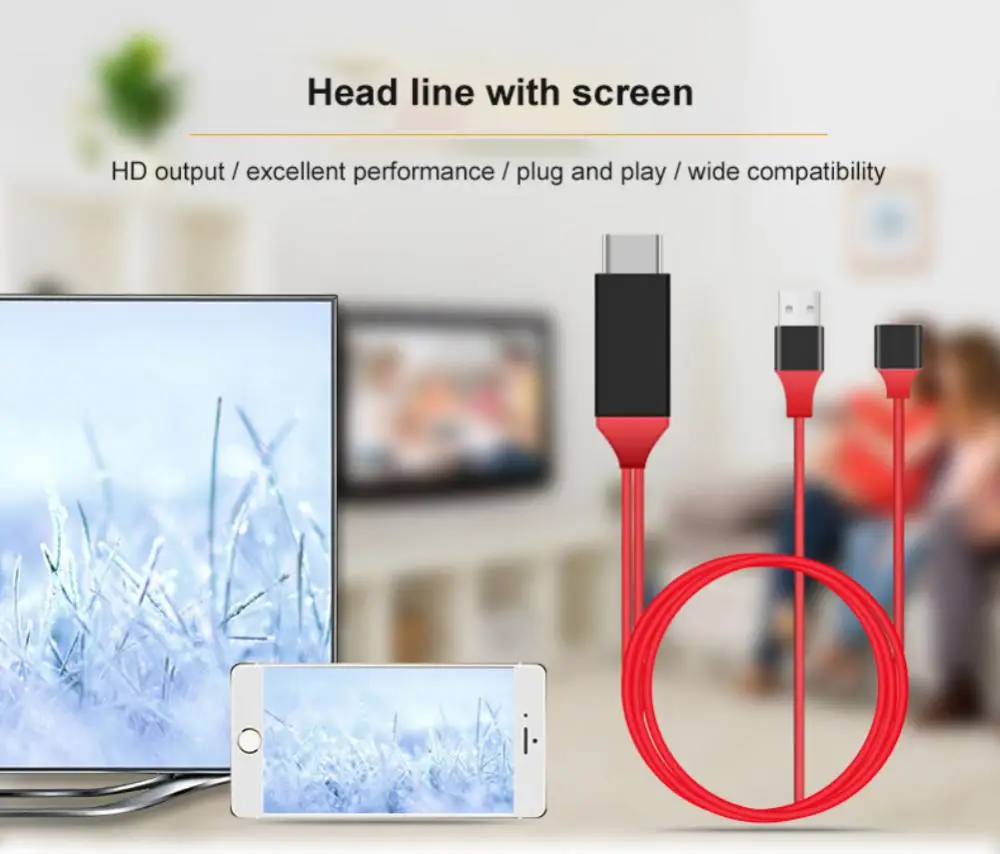 Adapter Hree-in-one Mirror Cable Usb To -compatible Av Hd Tv Digital Video Universal 1080p For Iphone Ipad Android Converter
Adapter Hree-in-one Mirror Cable Usb To -compatible Av Hd Tv Digital Video Universal 1080p For Iphone Ipad Android Converter
