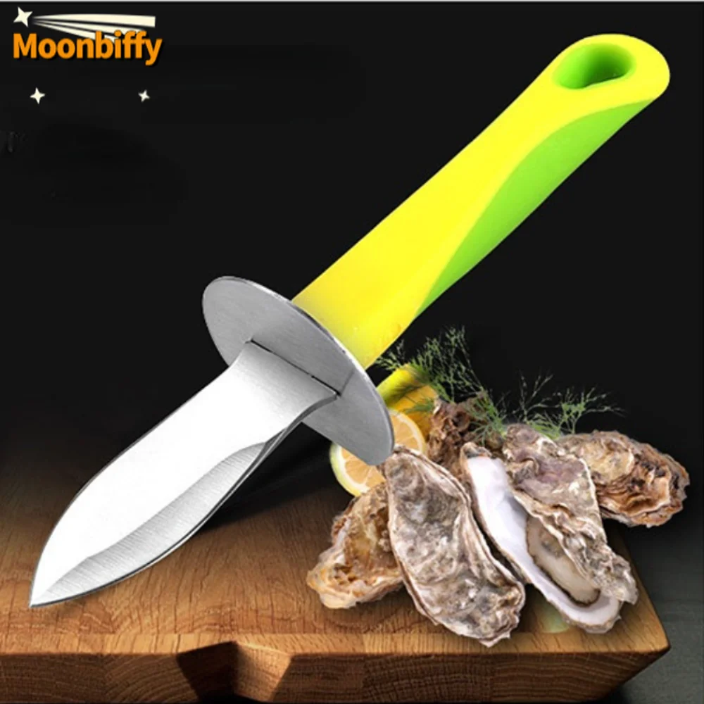 

Portable Stainless Steel Seafood Scallop Pry Knife with Wooden Handle Oyster Knives Sharp-edged Shucker Shell Seafood Opener 어항