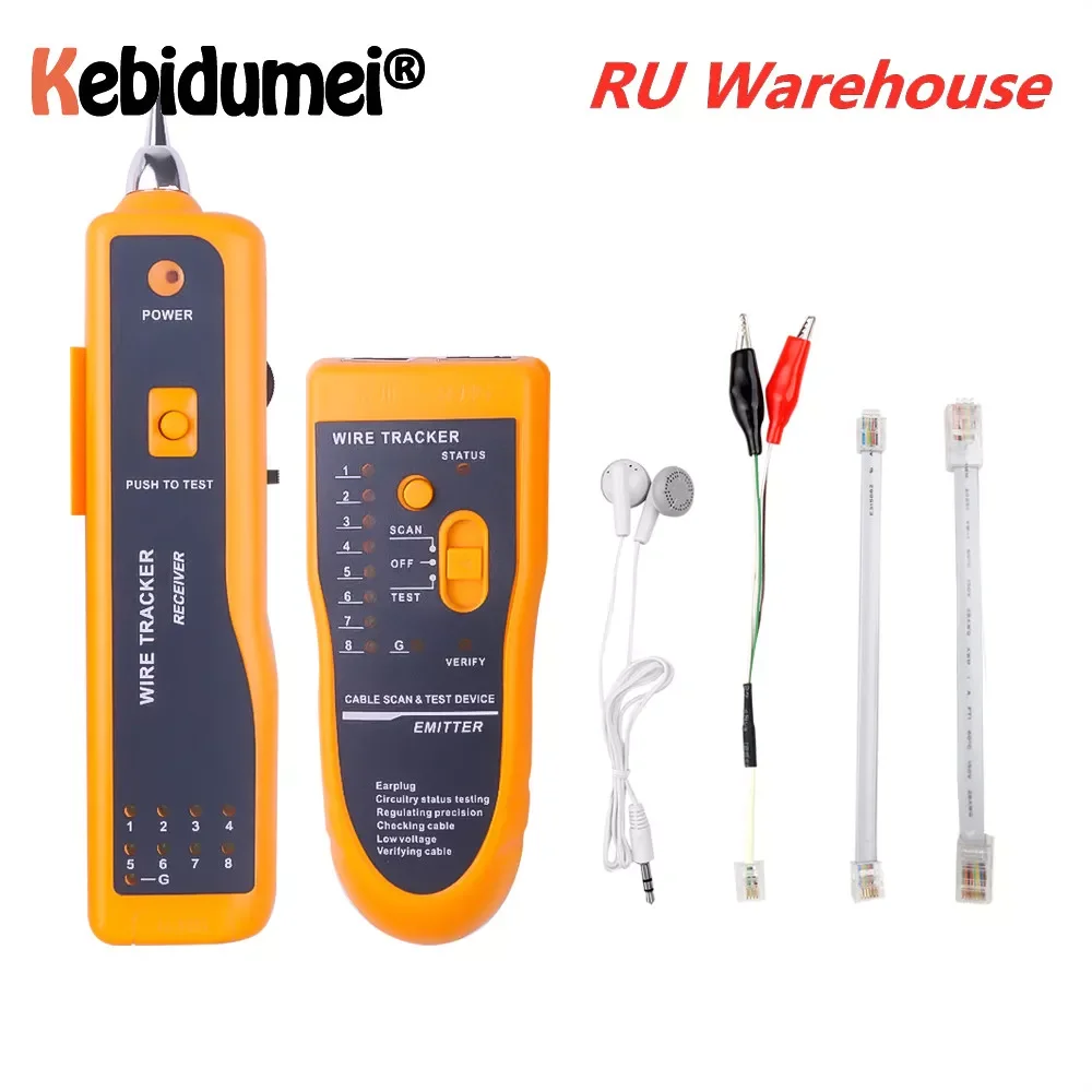 New Design RJ11 RJ45 Cat5 Cat6 Telephone Wire Tracker Tracer Toner Ethernet LAN Network Cable Tester Detector Line Finder
New Design RJ11 RJ45 Cat5 Cat6 Telephone Wire Tracker Tracer Toner Ethernet LAN Network Cable Tester Detector Line Finder