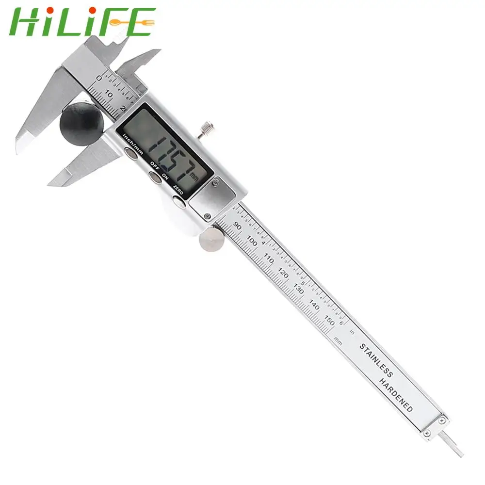 HILIFE 6 Inch Vernier Caliper Measuring Tool Calipers High Precision Ruler 150mm LCD Electronic Digital Display Caliper
HILIFE 6 Inch Vernier Caliper Measuring Tool Calipers High Precision Ruler 150mm LCD Electronic Digital Display Caliper