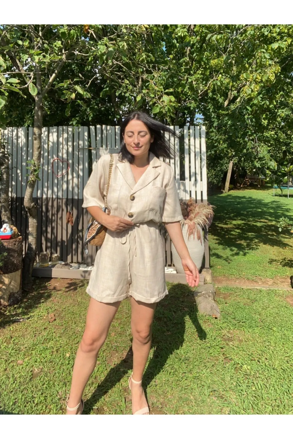 Women's Overalls Elastic Waist fly Double Pocket Shorts Jumpsuit Hot Casual Fashion Sleeveless Baggy Trousers Overalls
Women's Overalls Elastic Waist fly Double Pocket Shorts Jumpsuit Hot Casual Fashion Sleeveless Baggy Trousers Overalls