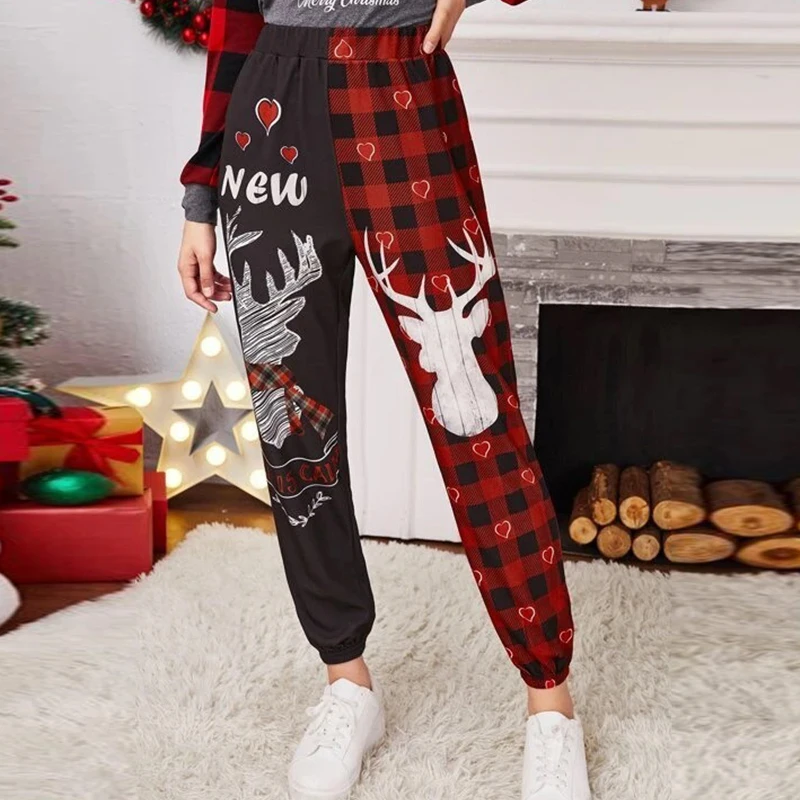 Vintage Pattern Print Patchwork Plaid Printed Pants Women Christmas Style Loose Trousers Autumn Winter Ladies Casual Sweatpants
Vintage Pattern Print Patchwork Plaid Printed Pants Women Christmas Style Loose Trousers Autumn Winter Ladies Casual Sweatpants
