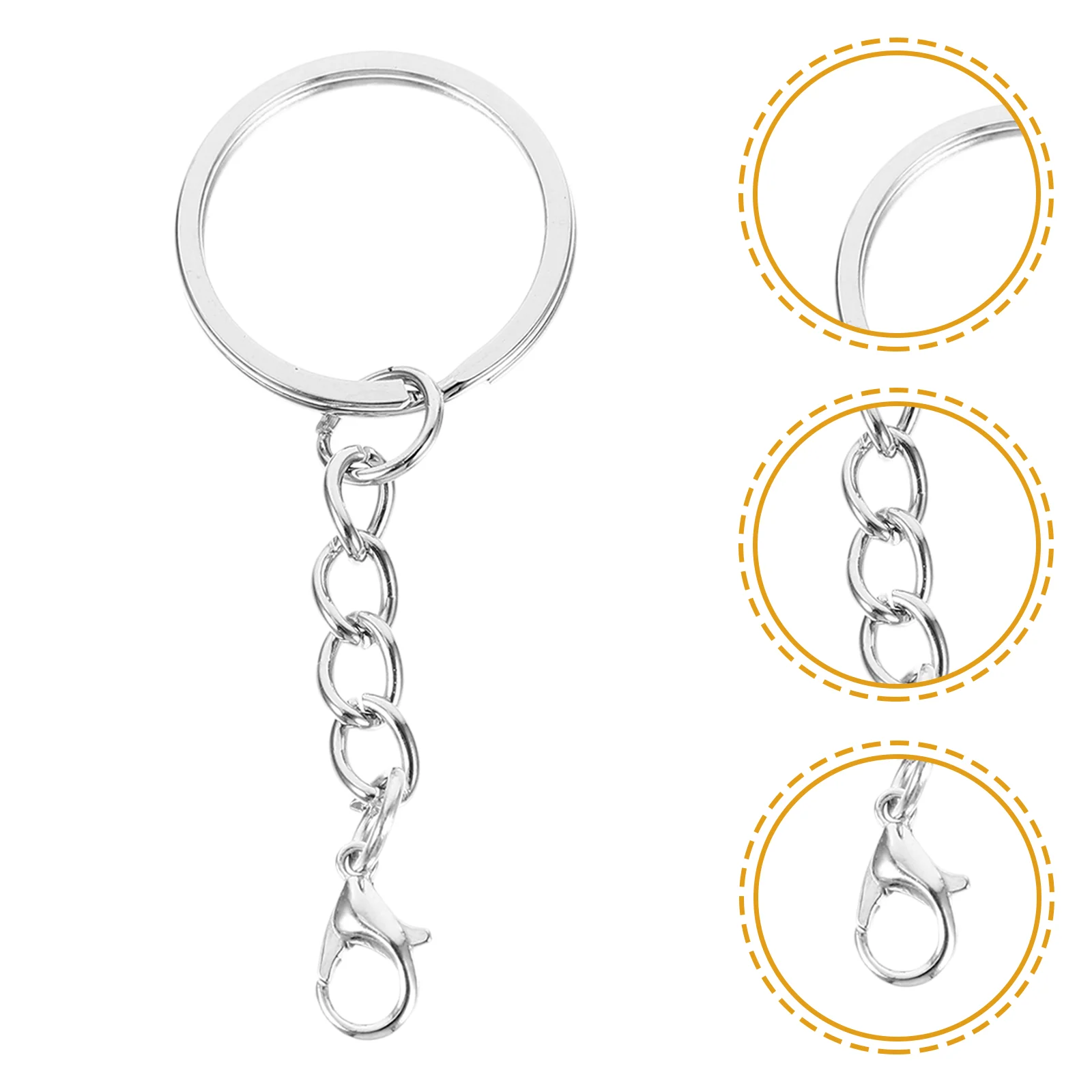 100 Pcs Hook Outdoor Hooks Clasp Safety Hooks Holder Metal Making Kit Cool Keuchain Men Clasps
100 Pcs Hook Outdoor Hooks Clasp Safety Hooks Holder Metal Making Kit Cool Keuchain Men Clasps