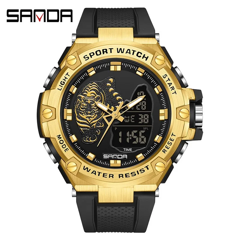 2023 Fashion Sanda Top Brand Luxury Men Dual Display Watches Sports Watch For Male Clock Outdoor Waterproof Military Relogio
2023 Fashion Sanda Top Brand Luxury Men Dual Display Watches Sports Watch For Male Clock Outdoor Waterproof Military Relogio