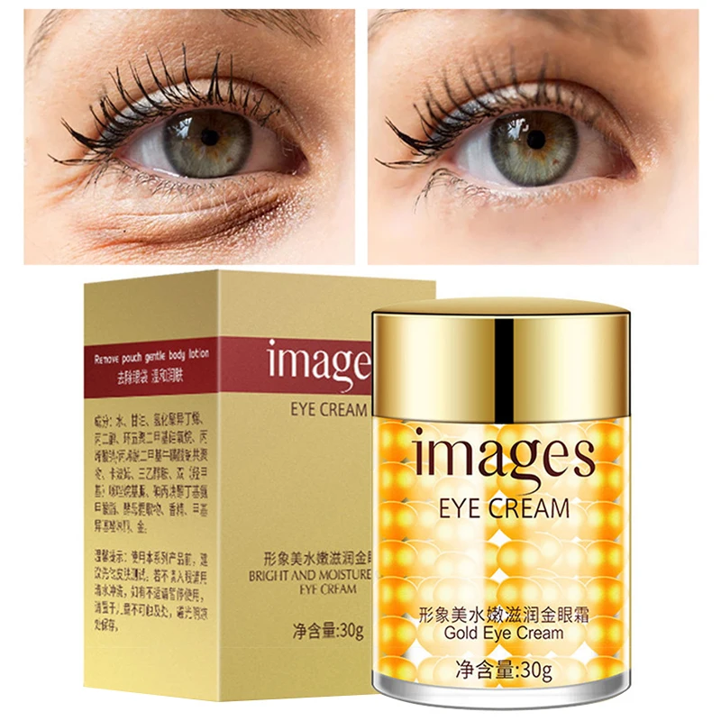 

Eye Cream Gold Firming Anti-Puffiness Anti-Aging Anti-Wrinkles Remove Dark Circles Moisturizing Brighten Nourish Skin Care 30g