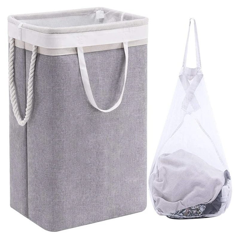 Laundry Basket Household Sundries Storage Bag Detachable Bracket Foldable Dirty Clothes Storage Basket with Mesh Bag
Laundry Basket Household Sundries Storage Bag Detachable Bracket Foldable Dirty Clothes Storage Basket with Mesh Bag