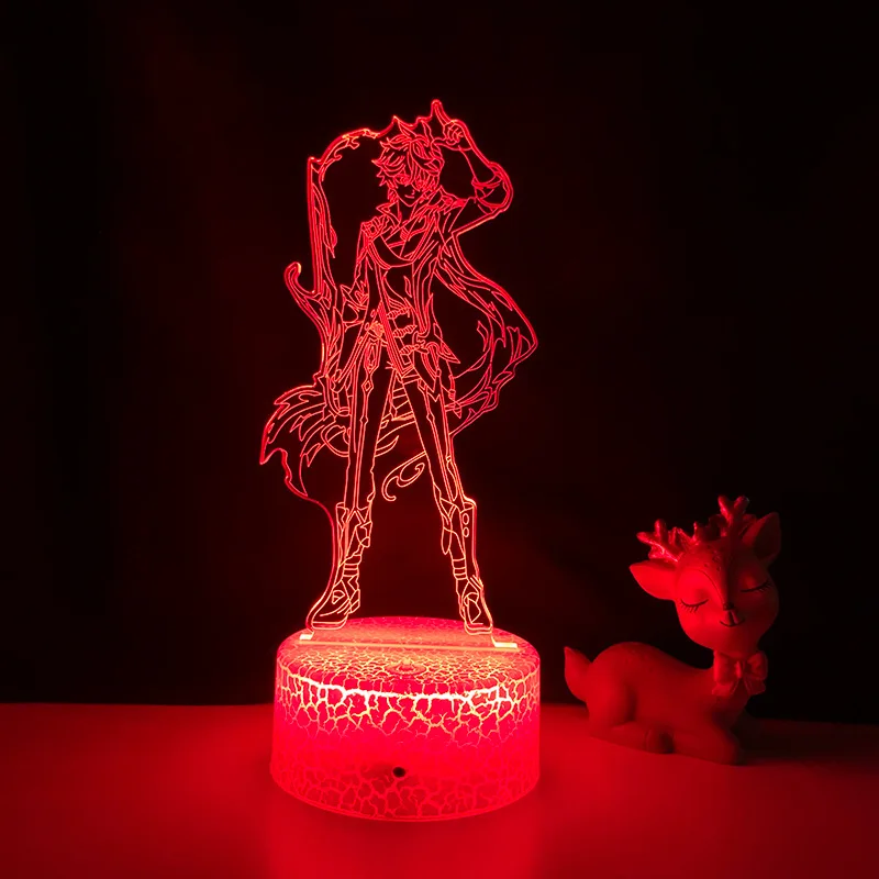 Genshin Impact 3D Lamp Cartoon Game 16 Color Led Nightlight Ganyu Hu Tao Tartarglia Keqing Room Touch Telecontrol Illuminations
Genshin Impact 3D Lamp Cartoon Game 16 Color Led Nightlight Ganyu Hu Tao Tartarglia Keqing Room Touch Telecontrol Illuminations