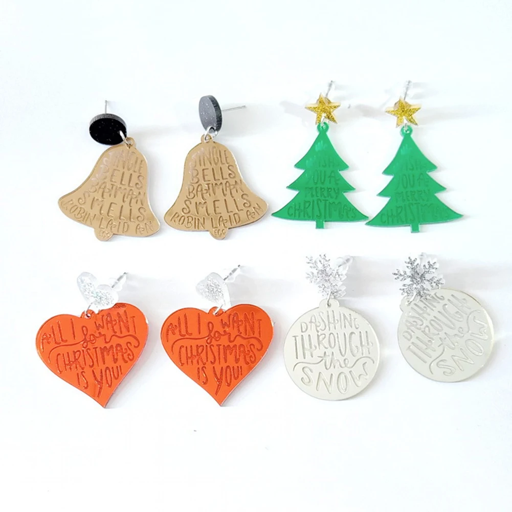 2023 New Trendy Statement Christmas Tree Earrings For Women Bells Heart Stud Earrings Jewelry Girls Christmas Gifts Wholesale
2023 New Trendy Statement Christmas Tree Earrings For Women Bells Heart Stud Earrings Jewelry Girls Christmas Gifts Wholesale