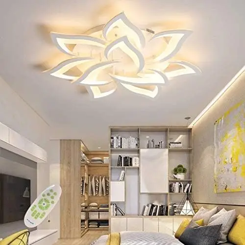 Dimmable Ceiling Light Modern Flower Shape Ceiling Lamp Fixture Living Room Bedroom Children's Room Flush Hanging Lamp Metal
Dimmable Ceiling Light Modern Flower Shape Ceiling Lamp Fixture Living Room Bedroom Children's Room Flush Hanging Lamp Metal