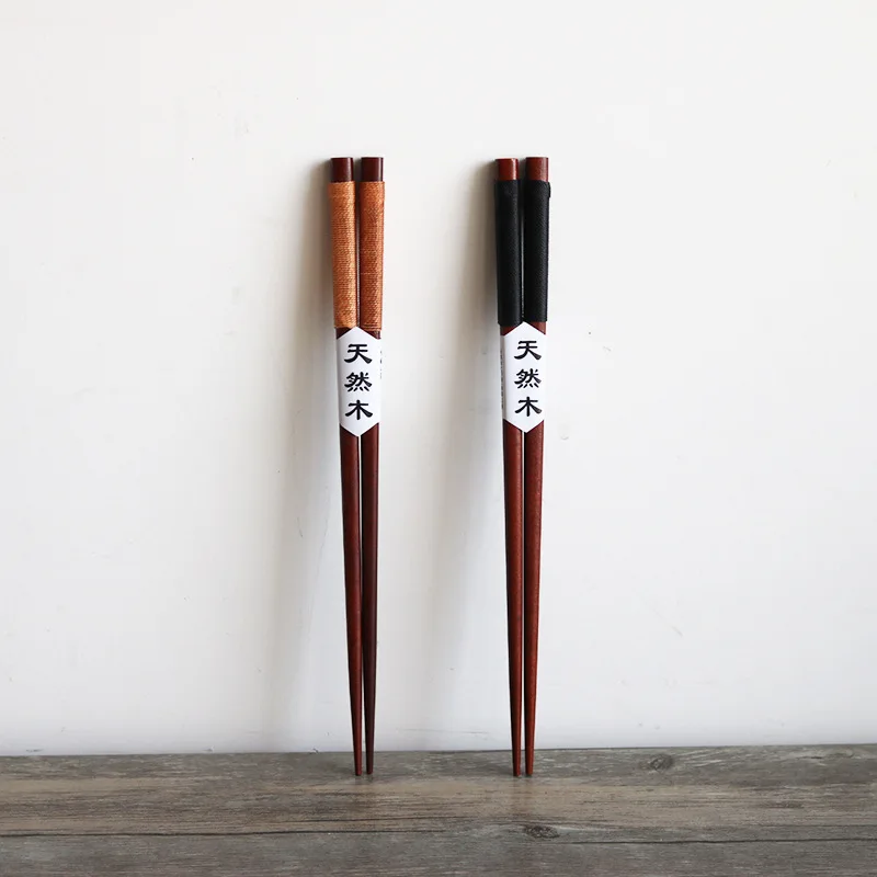 5 Pairs Japanese Style Wooden Chopsticks Creative Winding Thread Anti-slip Chopsticks Household Tableware
5 Pairs Japanese Style Wooden Chopsticks Creative Winding Thread Anti-slip Chopsticks Household Tableware