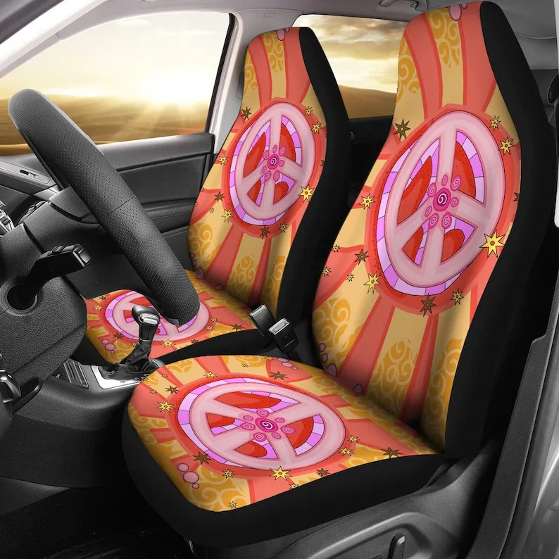 Peace Sign, Hippie, Handmade, Front Back Car Seat, Jeep VW Beetle, Chevrolet Chevy, Boyfriend Dad Son, Gift Present Idea, Multi
Peace Sign, Hippie, Handmade, Front Back Car Seat, Jeep VW Beetle, Chevrolet Chevy, Boyfriend Dad Son, Gift Present Idea, Multi