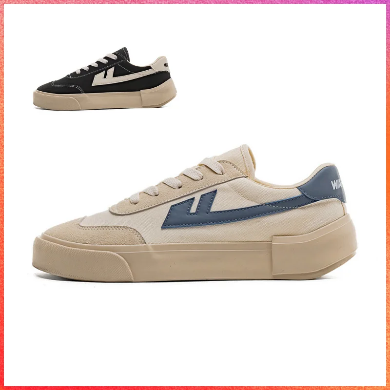 

Original HUILI Women Size34-40 Canvas Shoes Height Increase Casual Sneakers Female Beige Blue Thick-soled Flats Lace Up Shoes