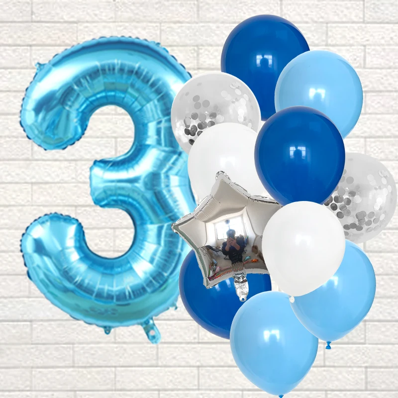 12 Упаковок 32-дюймовых Синих Фольгированных Шаров С Цифрами, Украшения Для Дня Рождения Для Мальчиков 1-9 Лет
12 Упаковок 32-дюймовых Синих Фольгированных Шаров С Цифрами, Украшения Для Дня Рождения Для Мальчиков 1-9 Лет