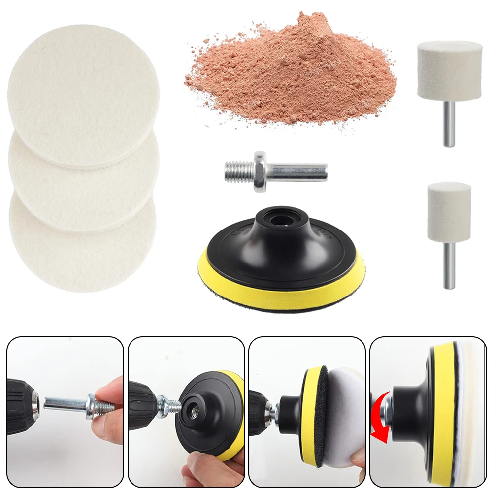 8x Car Windshield Glass Scratch Remover Cerium Oxide Powder Glass Polishing Kit For Marbles/crystal Surfaces Polishing-Disc
8x Car Windshield Glass Scratch Remover Cerium Oxide Powder Glass Polishing Kit For Marbles/crystal Surfaces Polishing-Disc