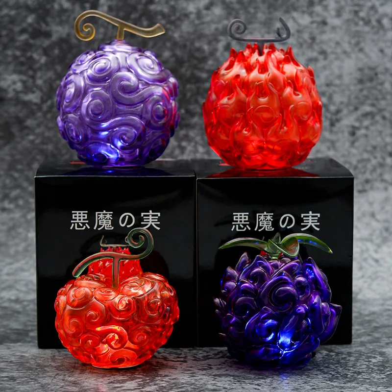 With LED Light One Piece Devil Fruit Figure GK Anime Demon Rubber Dark Burn Surgery Glow Model Toys 4pcs/set Desk Ornament
With LED Light One Piece Devil Fruit Figure GK Anime Demon Rubber Dark Burn Surgery Glow Model Toys 4pcs/set Desk Ornament