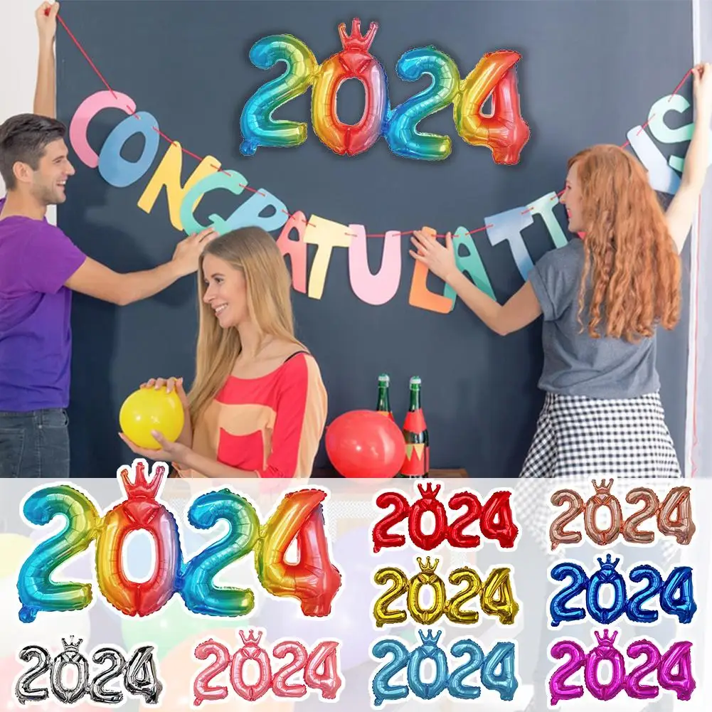 

17.71*38.97 In 2024 Balloon Aluminum Film Numbers Foil Balloons For New Year Festival Christmas Anniversary Party Decoratio G7E5