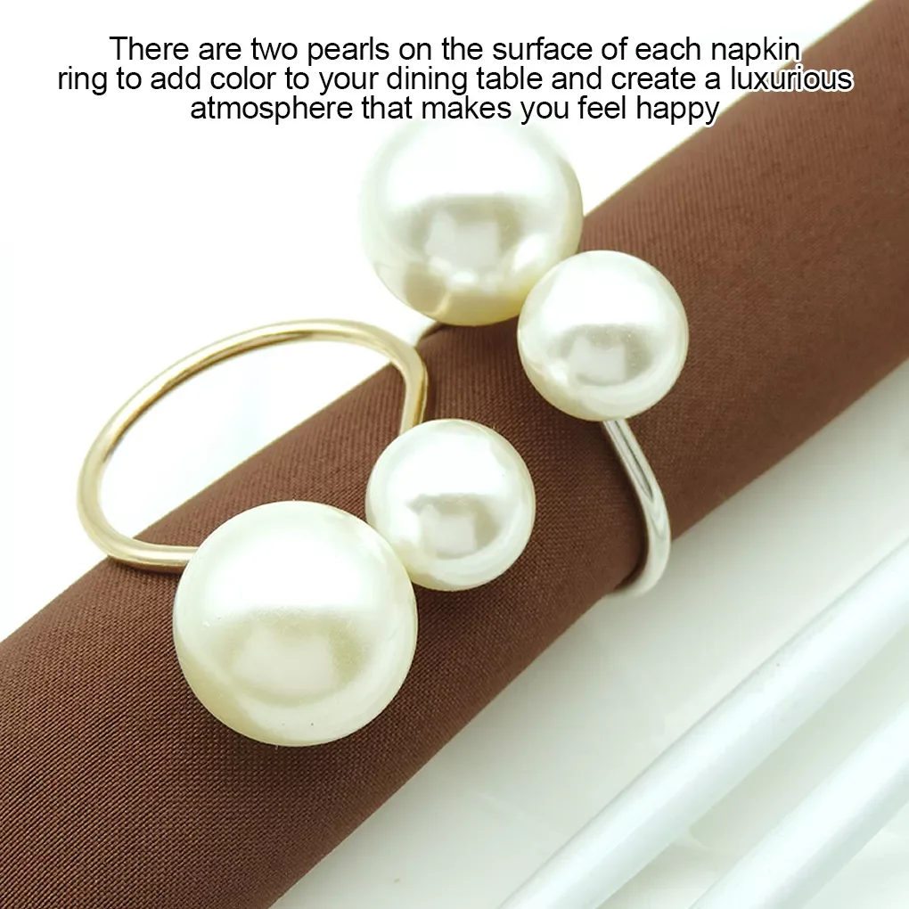 12pcs/bag Dining Serving Table Napkin Rings Napkin Buckles Ring Elegant Pearl Towel Buckles
12pcs/bag Dining Serving Table Napkin Rings Napkin Buckles Ring Elegant Pearl Towel Buckles