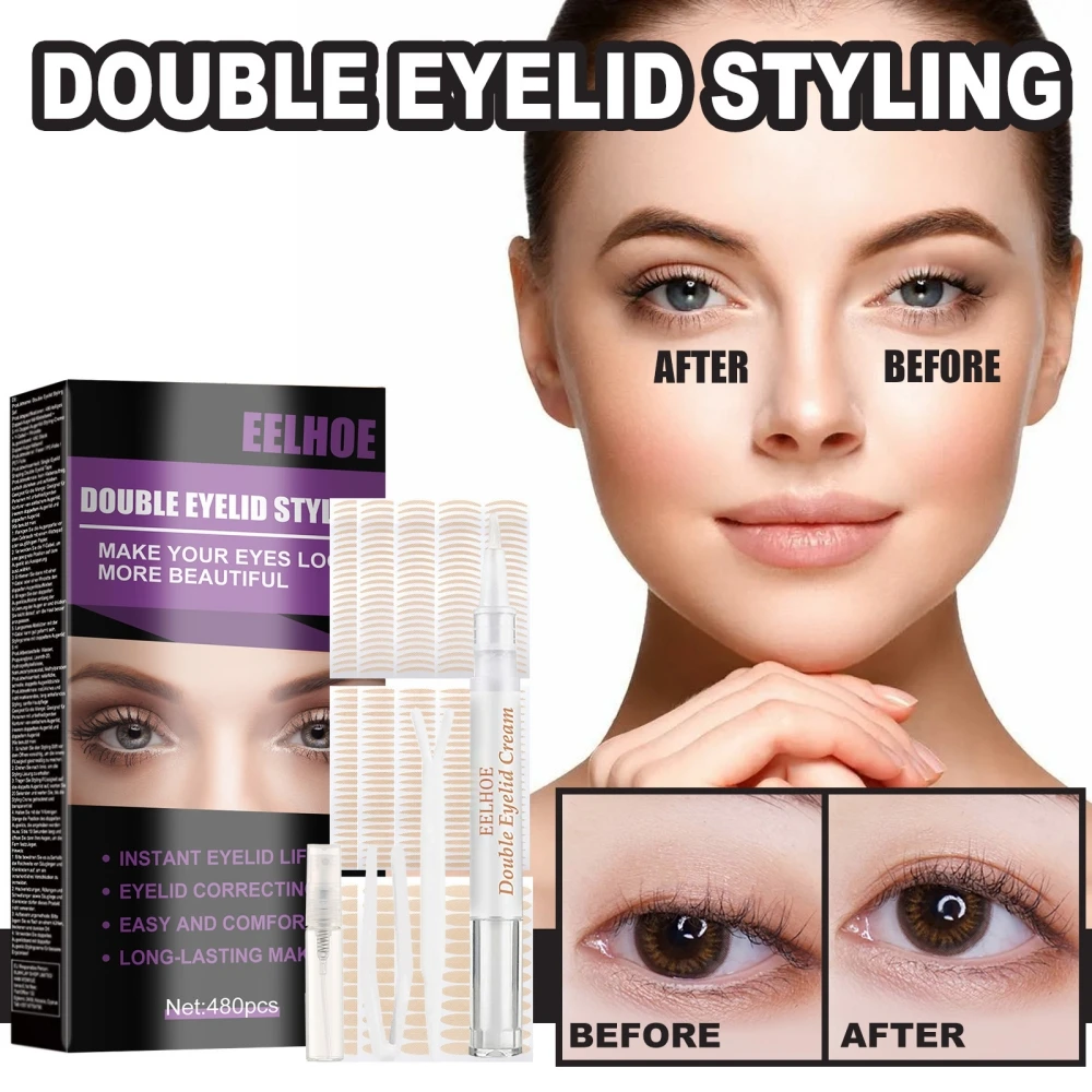 480Pcs/Set Invisible Eyelid Sticker Lace Eye Lift Strips Double Eyelid Tape Adhesive Stickers Eye Tape Tools Makeup
480Pcs/Set Invisible Eyelid Sticker Lace Eye Lift Strips Double Eyelid Tape Adhesive Stickers Eye Tape Tools Makeup