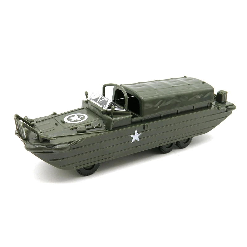 

4D Assemble 1/72 World War II Duck Wheeled Amphibious Combat Vehicle Assembled Model Military Boy Educational Toys