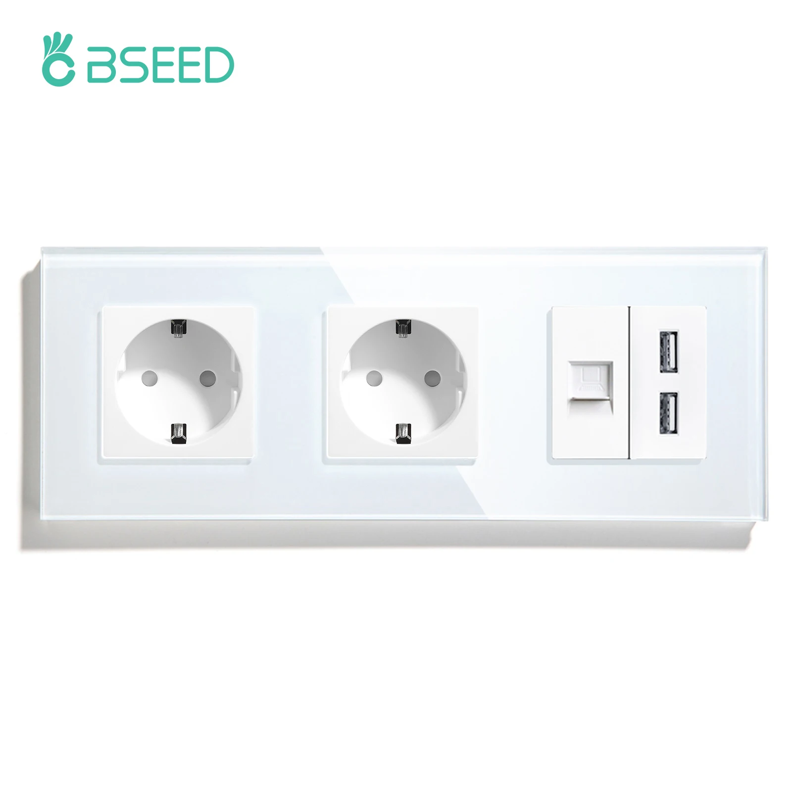 Розетка настенная BSEED с USB, стеклянная, 16А
Розетка настенная BSEED с USB, стеклянная, 16А