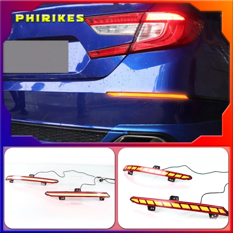 2PCS Rear Fog Lamp For Honda Accord Inspire 2018 2019 Plug&Play Car LED Rear Bumper Brake Light Dynamic Turn Signal Reflector
2PCS Rear Fog Lamp For Honda Accord Inspire 2018 2019 Plug&Play Car LED Rear Bumper Brake Light Dynamic Turn Signal Reflector